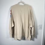 Aerie Oversized Down to Earth 'Cheers' Crew Sweatshirt Cream Womens XXL Photo 8