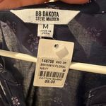 BB Dakota Brand New w Tags Steve Madden Navy Blue Floral Ruffle Dress Photo 2