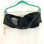 Kona Sol  Bikini Top Bandeau Underwire Spaghetti Strap Black Size 22W Photo 1