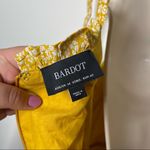 Bardot  mustard yellow white floral mini dress size 10 Large Photo 8