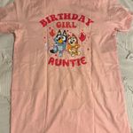 Bluey Birthday Girl Auntie T Shirt Pink Photo 0