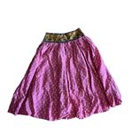 For The Republic Pink Floral Print Maxi Skirt India Cotton Size 10 Photo 1