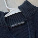 Brandy Melville Sweater quarter zip crop womens Navy Blue (one size) preppy Photo 1