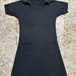 Athleta  Cowl neck short sleeve sweater dress with pockets size Small black Photo 0