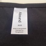 Abound  Organic Cotton Scoop Neck Thong Bodysuit Black XXS Photo 2