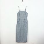 Laura Ashley Blue Floral Cotton Midi Sundress Photo 1
