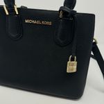 Michael Kors  Black Leather Crossbody Purse Photo 8