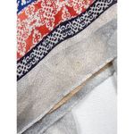 BCBGMAXAZRIA - V Neck Crop Top in Blue and Red Photo 3