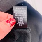 Victoria Sport Black Faux Leather Sleeve Crewneck Sweatshirt Size S Pullover Photo 4