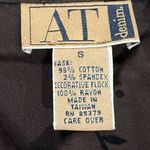 Brown Embellished Button Down Jacket with Notched Collar Photo 2