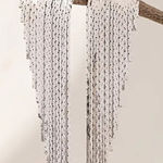 Chic Silver Tassel Earrings Great Movement glam classy elegant dressy gift New Photo 0