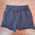 Brandy Melville  Gray Sweatshorts Size Small Loungewear Raw Hem Pockets Photo 7