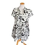 Impressions Womens  Art Gallery Ready Mini Dress in Black and White - Sz L Photo 3