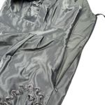 Just Taylor Dress Sheath Size 6P Ruffle Neck Poly Satin Sleeveless Black Holiday Photo 5