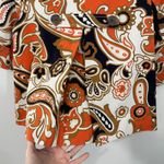 J.Crew Coppelle Paisley San Telmo Swing Blazer Jacket Women's Sz 6 Orange Brown Photo 7