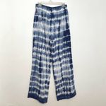 Anthropologie CLOTH & STONE ANTHRO Tie Dye Wide Leg Pant Blue White Pull On Boho Photo 11