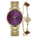 INC Gold-Tone Bracelet Watch 38mm & Bracelet Set, New in Box Photo 8