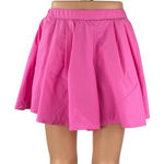 Free People  FP Movement Pink High Waist Pleated Pull On Mini A Line Skirt Size S Photo 0