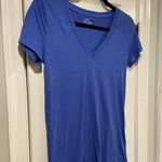 J.Crew NWOT Size XS Blue Slub Tee Shirt V Neck Short Sleeve Lightweight Photo 3