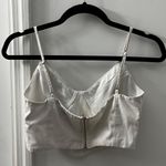 Tiger Mist Corset Satin White Top Photo 1