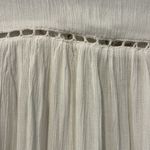 Free People  Katie Bird White Lace Inlet long sleeve button down top size XS Photo 10