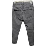 EXPRESS High Rise Leggings Skinny Denim Gray Edgy Rocker Style Size 6 Regular Photo 3