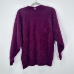 Creatore Dark Purple Maroon Angora Lambswool Blend Feminine Embroidered Beaded M Size M Photo 1