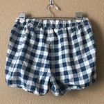 Madewell pull on shorts gingham check Photo 6