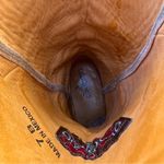 Old Gringo  weathered tan and Robbins egg blue overlay point toe cowgirl boots 7B Photo 8