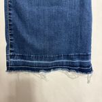 Celebrity Pink  Flare Jeans Womens Sz 5/27 Button Fly Hi-Waist Raw Hem Medium Blu Photo 2
