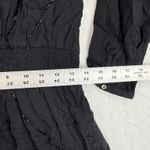 Chloe Oliver Black Dress Womens Size S Long Sleeve Beaded Mini Casual Photo 2
