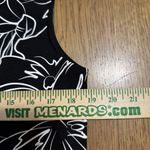 Chico's  Dress Women Size 1 Sleeveless Stretch Black White Floral Career Office Photo 3