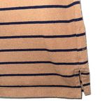 Uniqlo Tan Cotton Striped Boat Neckline Top Photo 5