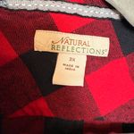 Natural Reflections Red Buffalo Plaid Flannel Shirt Cabincore Casual 3X Photo 3