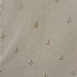 For Cynthia BEACHWEAR Linen Novelty sailboat anchor Print Coverup Tunic size S Photo 2