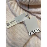 ZARA Cream Ribbed Turtleneck Sweater Oversized Cozy Knit Top L NWT Photo 3