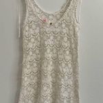 Victoria's Secret  Beach Sexy White Crochet Swim
Coverup sz L Photo 0