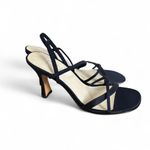 BP 90's vintage  Black Strappy Open‎ Toe Heels Sandals size 6.5 like new. Photo 1