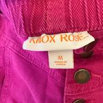 Knox Rose Pink High Rise Utility Shorts | Button Front Boho Festival Style M Photo 4