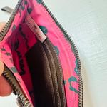 Juicy Couture Taupe Bronze Leather Mini Wristlet Clutch Bag Wallet Pouch Photo 5