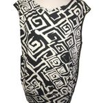 Jones New York BLACK & WHITE ABSTRACT DESIGN SLEEVELESS TOP SIZE 2X Photo 0
