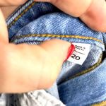 Loft Blue Diamond Print Cut Off Denim Shorts Photo 3