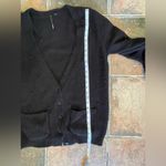 joe's jeans Joe’s Angora Wool Blend Beaded Black Cardigan Size Medium Photo 4