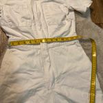 BDG Short Sleeve Jumpsuit Size Small CreamShort Sleeve Denim One Piece Zipper Photo 2