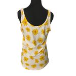 None Sunflower Yellow‎ Daisy Long Tank XL 15/17 Wide Strap Y2K Dopamine Summer Happy Photo 1