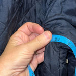 Carole Little Quilted Dark Navy Jacket, Women's Small Medium with Metal decor Blue Photo 4