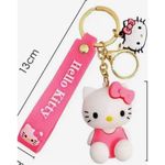 Hello Kitty New in Package Boutique  Bright Pink Keychain Keyring Key Chain Photo 1