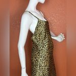 Victoria's Secret Leopard Print Satin Medium Chemise Full Length Lingerie. E33 Photo 7