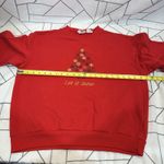Basic Editions Sweatshirt Womens Large Red Christmas Embroidered Fleece Vintage Size undefined Photo 9