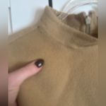 Kenar  95% wool mockneck tan dress vintage size 10 holiday winter minimalist Photo 4